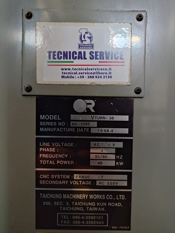 تراش CNC VICTOR VTURN-36