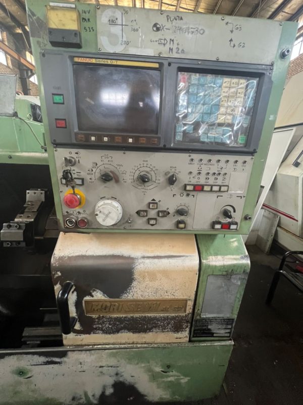 تراش CNC Mori seiki MODEL: AL 22 مشخصات فنی :👇 📍سال ساخت 1990 ⚙کنترل: FANUC O_T ⚙طول ماشینکاری: 450mm ⚙قطر ماشینکاری: 240mm ⚙سرعت: 3500rpm ⚙تعداد ابزار: 8 ⚙سه نظام: ۲۱۰mm 👈ماشين آلات موجود شركت آسياي شرق 👉 اطلاعات بیشتر👇 اینستاگرام: @ASIYASHARGH تلگرام: https://telegram.me/Asiyashargh